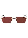 Cartier Metallic Gold Sunglasses