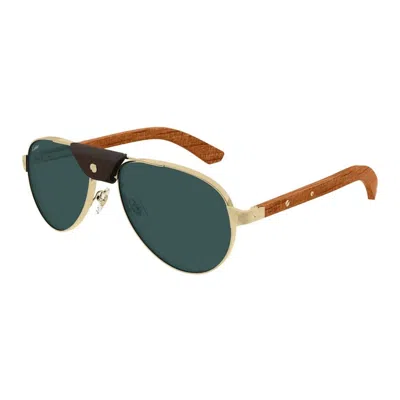Cartier Metallic Sunglasses