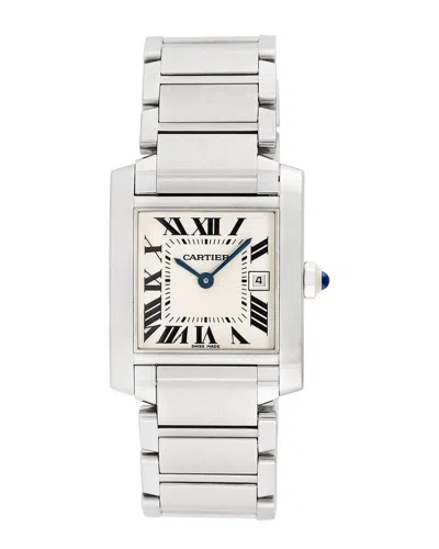 Cartier Midsize Tank Francaise Watch In Metallic