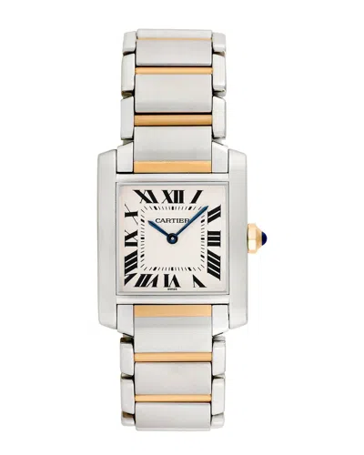 Cartier Midsize Tank Francaise Watch In Metallic