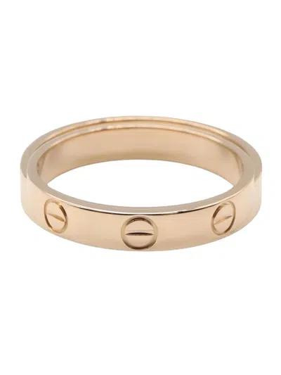 Pre-owned Cartier Mini Love Ring In Gold