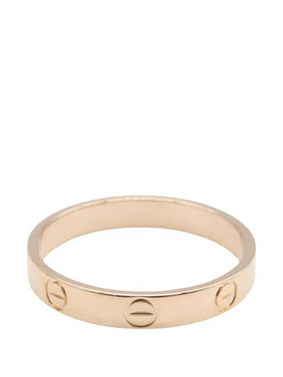 Pre-owned Cartier Mini Love Ring In Pink