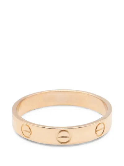 Pre-owned Cartier Mini Love Ring In Pink