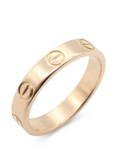 Pre-owned Cartier Mini Love Ring In Pink