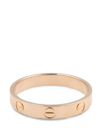 Pre-owned Cartier Mini Love Ring In Pink
