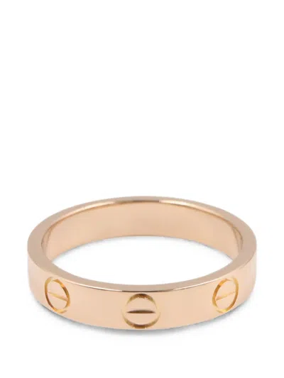 Pre-owned Cartier Mini Love Ring In Pink