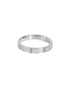 Cartier Mini Model Love 18k 0.38 Ct. Tw. Diamond Ring (authentic Pre-loved) In Metallic
