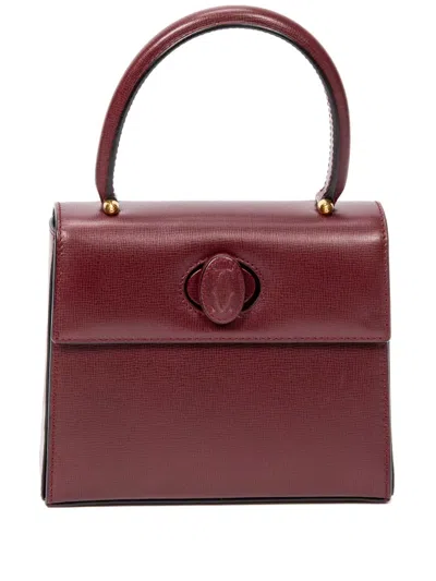 Pre-owned Cartier Mini Must De  Tote Bag In Red