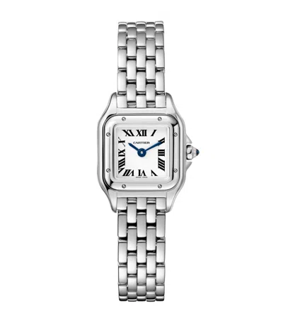 Cartier Mini Steel Panthère De  Watch In Metallic