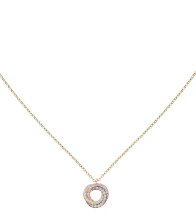 Cartier Mixed Gold And Diamond Trinity Necklace