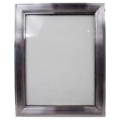 Pre-owned Cartier Modern Classical Frame For Portrait Or Landscape Picture In Silver