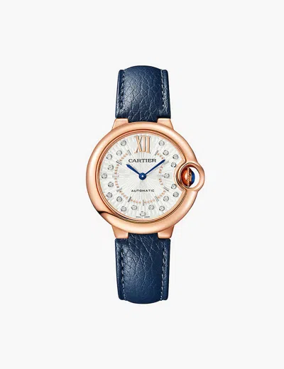 Cartier Womens Multi Coloured Crwgbb0056 Ballon Bleu De 18ct Rose-gold And 0.1ct Brilliant-cut Diamo