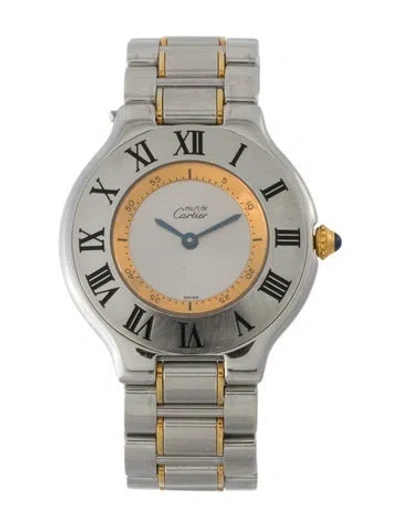 Pre-owned Cartier Must 21 Watch, 31mm In Multi