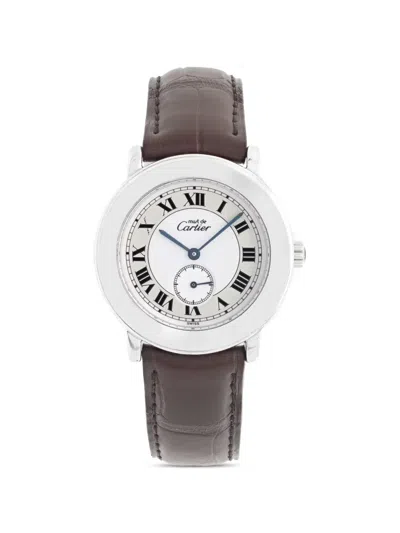 Pre-owned Cartier Must 30mm Watch In White