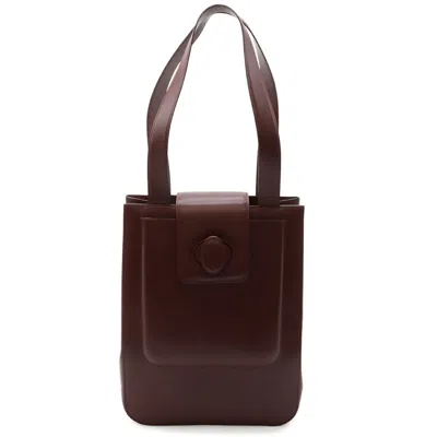 Pre-owned Cartier Must Bordeaux Leather Shoulder Bag Tote Bag () In Burgundy