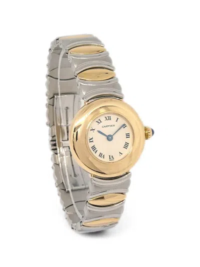 Pre-owned Cartier Must Colisée Belle Époque 24mm Watch In Neutrals