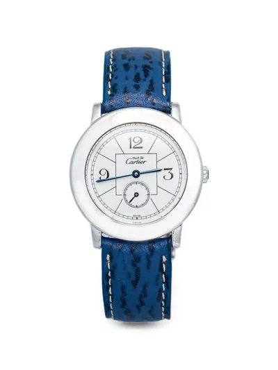 Pre-owned Cartier Must De 32mm Watch In White