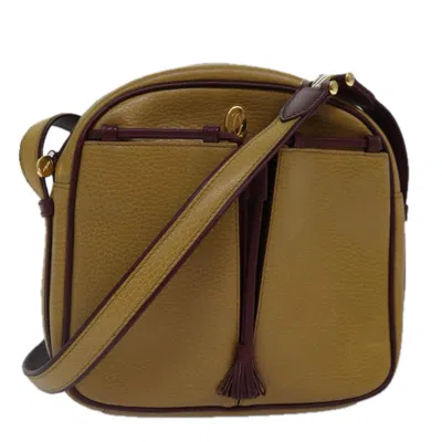 Pre-owned Cartier Must De  Beige Leather Shoulder Bag ()