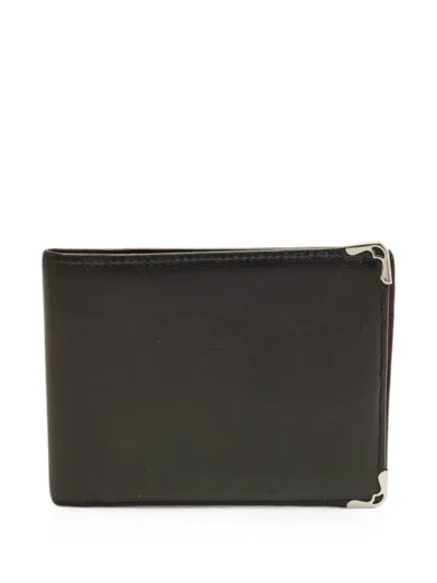 Pre-owned Cartier Must De  Bifold Wallet In Black