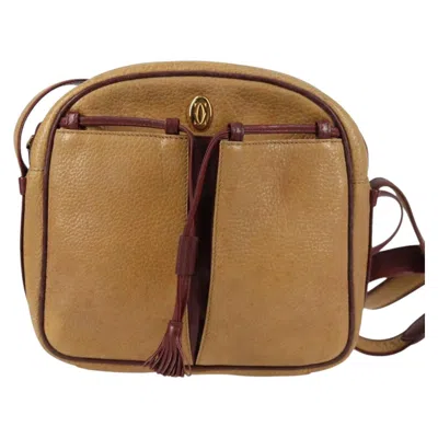 Pre-owned Cartier Must De  Brown Leather Shoulder Bag ()