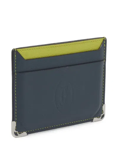 Pre-owned Cartier Must De  Card Holder In 绿色