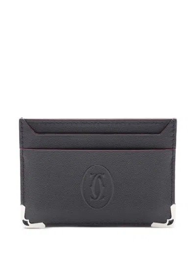 Pre-owned Cartier Must De  Card Holder In Black