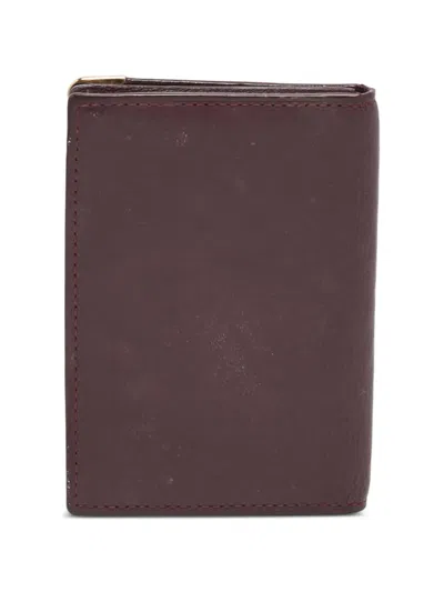 Pre-owned Cartier Must De  Card Holder In Red