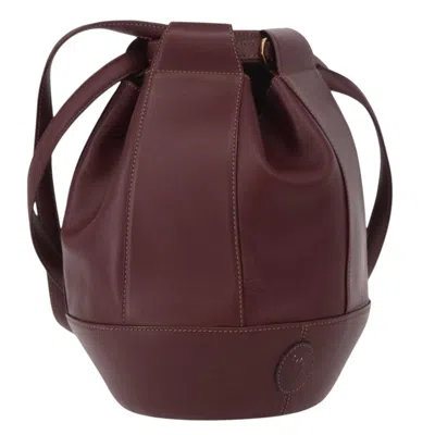 Pre-owned Cartier Must De  Leather Burgundy Leather Shoulder Bag Bag ()
