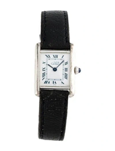 Pre-owned Cartier Must De  Tank, 28mm In Multicolor
