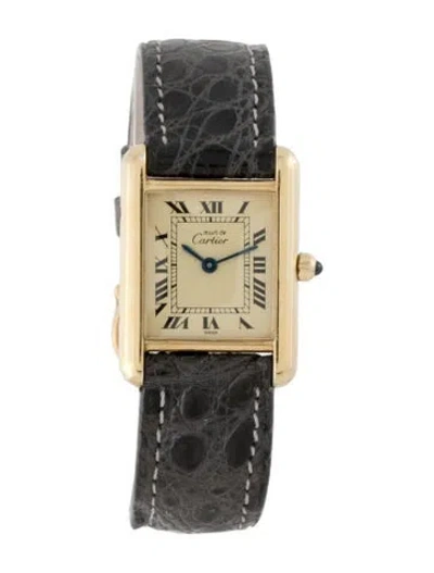 Pre-owned Cartier Must De  Tank Watch In Multicolor