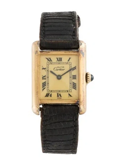 Pre-owned Cartier Must De  Tank Watch In Multicolor
