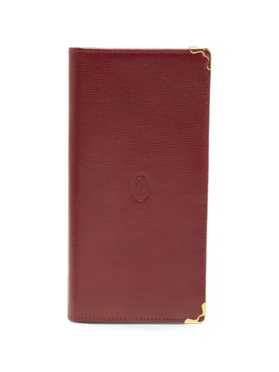 Pre-owned Cartier Must De  Wallet In Red