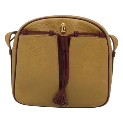 Pre-owned Cartier Must De  Yellow Leather Shoulder Bag ()