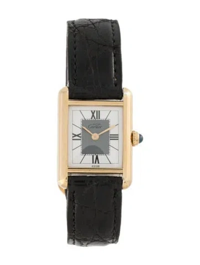 Pre-owned Cartier Must Tank Watch In Multicolor