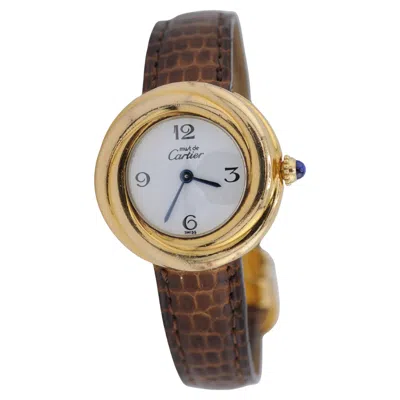 Pre-owned Cartier Must Trinity Vermeil 27mm Ref. 2735 Vintage In Multi