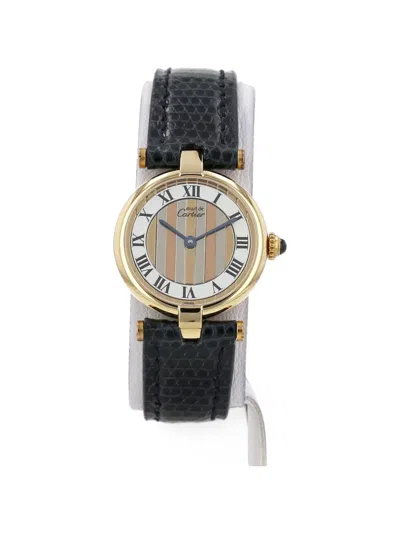 Pre-owned Cartier Must Vendôme 24mm Watch In White