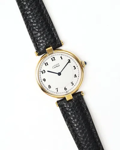Cartier Must Vendome 30mm Ref 590003 Watch In Black