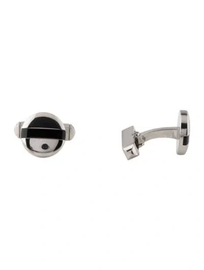 Pre-owned Cartier Onyx Cufflinks In Multi