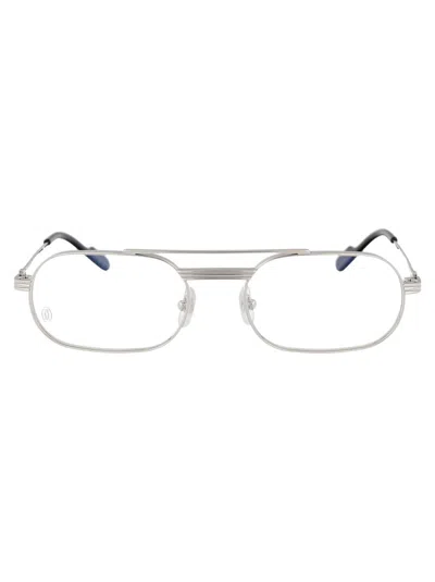 Cartier Ct0410o Glasses In 002 Silver Silver Transparent