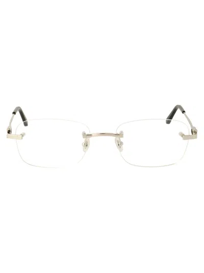 Cartier Optical In 004 Silver Silver Transparent