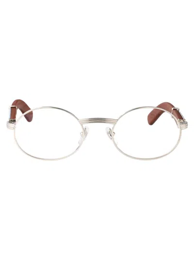 Cartier Geometric Flat Mirror In Silver-brown-transparent
