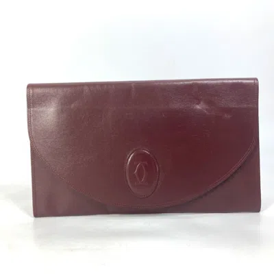 Pre-owned Cartier Other Leather Clutch Bag ()