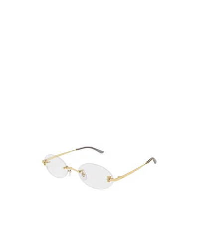 Cartier Oval Flat Mirror In Gold