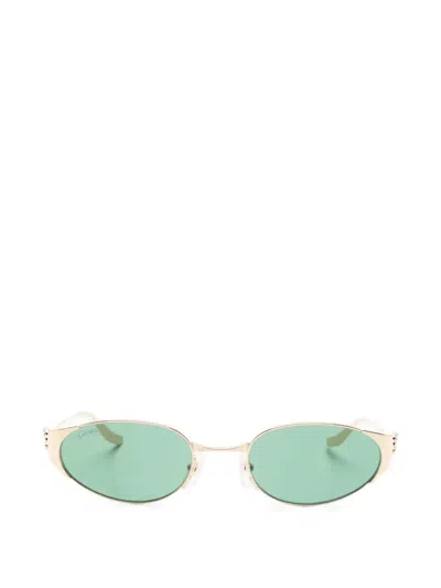 Cartier Oval-frame Sunglasses In Gold