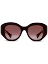 Cartier Oval Frame Sunglasses In Rot
