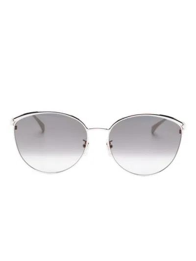 Cartier Oval-frame Sunglasses In Silver