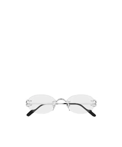 Cartier Oval Glasses In White