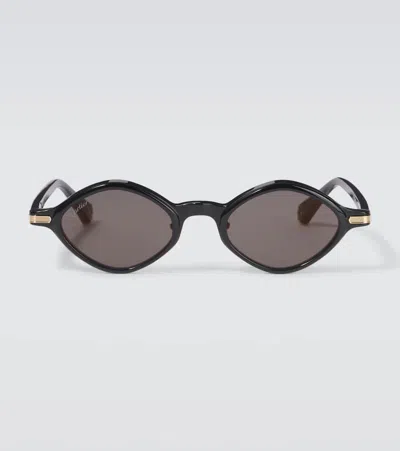 Cartier Oval Sunglasses In Black
