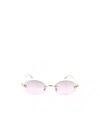 Cartier Oval Sunglasses In Gold