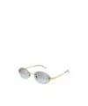 Cartier Oval Sunglasses In Gold